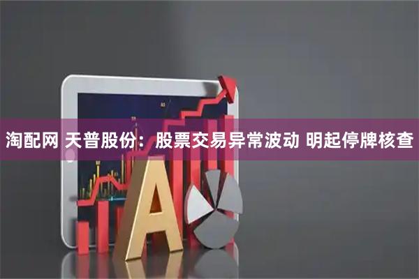 淘配网 天普股份：股票交易异常波动 明起停牌核查